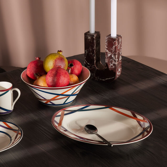 missoni home nastri serving platter oval 36cm