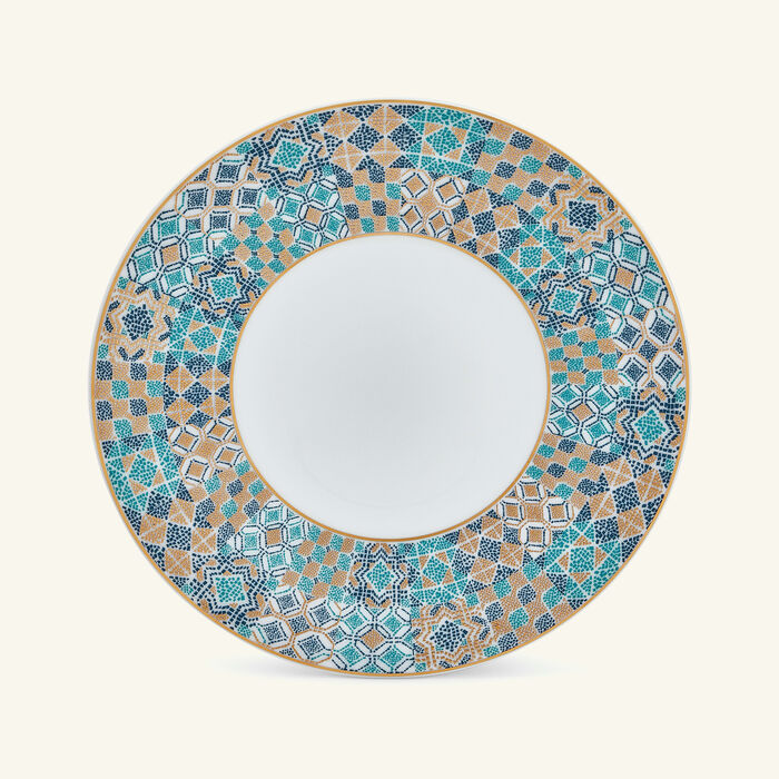 haviland portofino bread butter plate round blue 16cm
