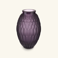 lalique vesper plumes vase medium purple