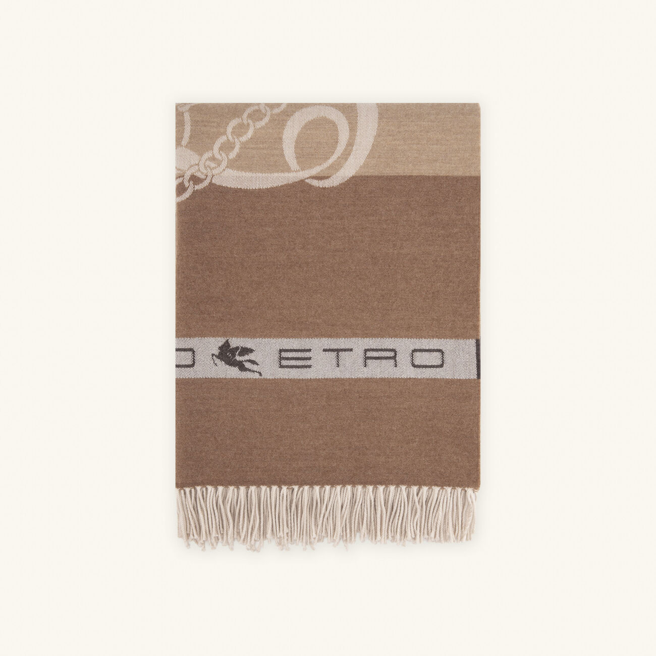 etro horses throw beige