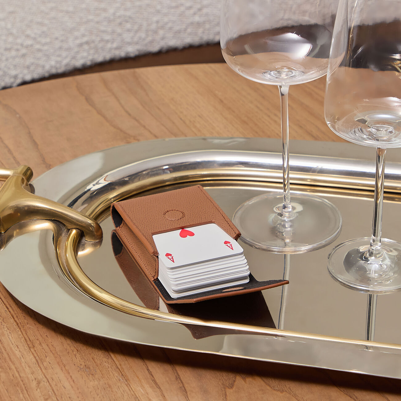 جيوبانيارا حافظة بطاقات اللعب من الجلد