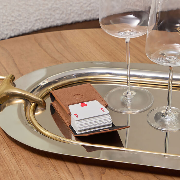 جيوبانيارا حافظة بطاقات اللعب من الجلد