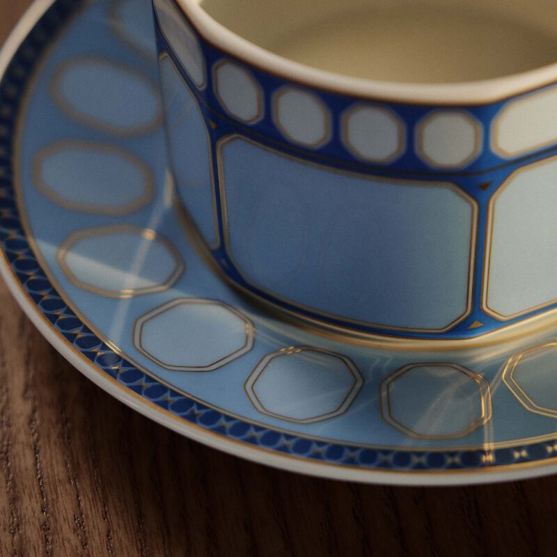 Signum Azure Tea Cup & Saucer Blue rosenthal signum azure tea cup saucer blue