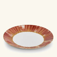 marie daage panache dinner plate round dark orange 26cm