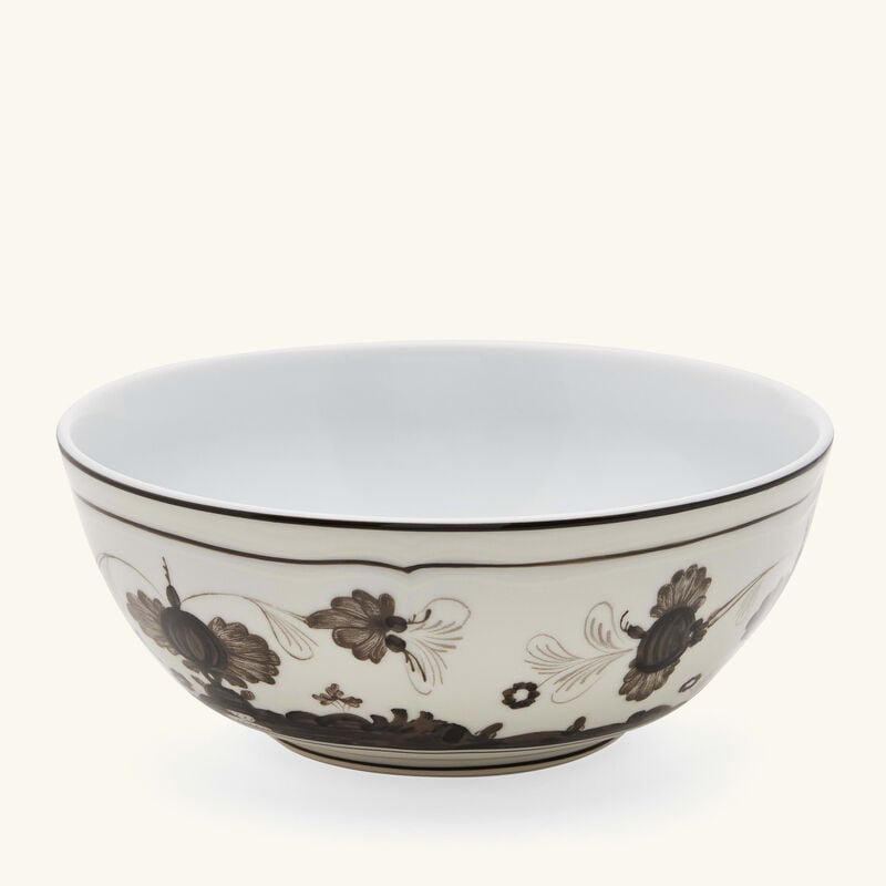 ginori 1735 oriente italiano bowl grey