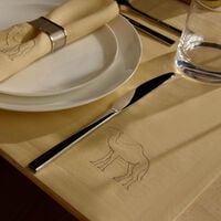 catherine denoual camel placemat beige