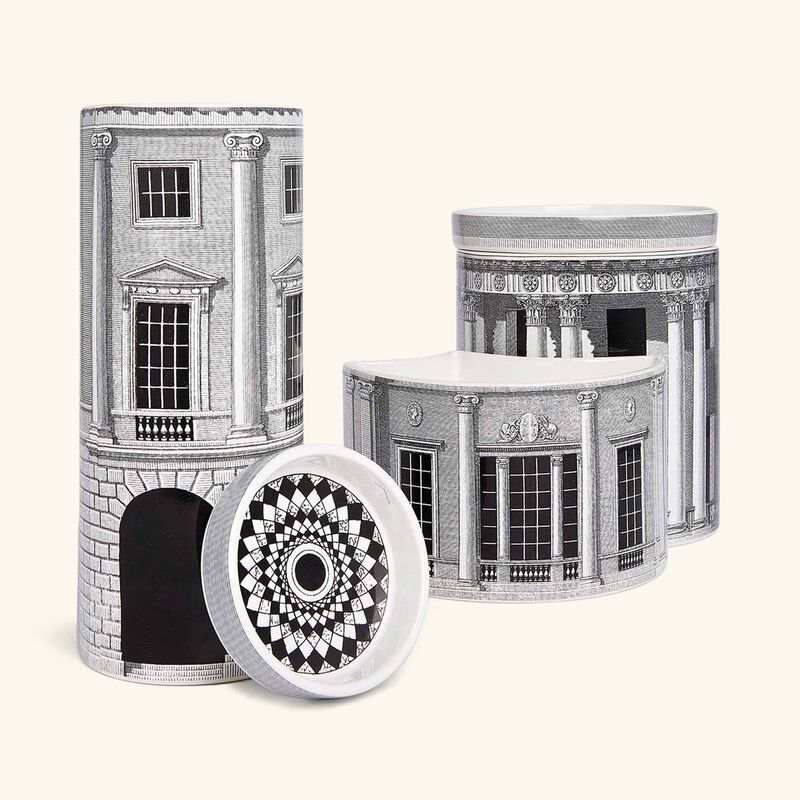 fornasetti architettura triptych candle
