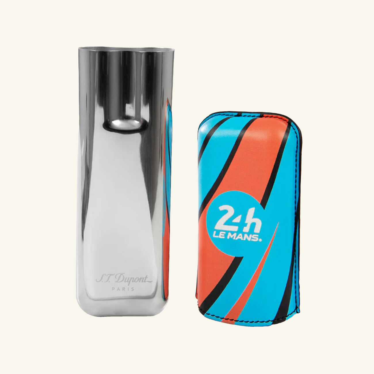 24H Le Mans Double Cigar Case Blue st dupont 24h le mans double cigar case blue