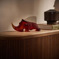 daum ongava rhinoceros figurine medium brown