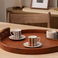 STRIPES Coffee Cup & Saucer Multicolor Set of 2 missoni home stripes coffee cup saucer multicolor set of 2