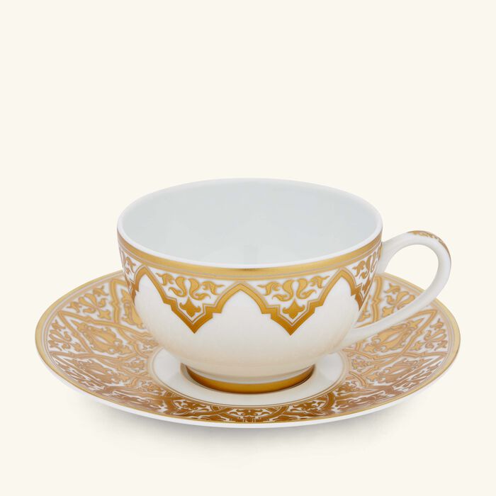 bernardaud venise tea cup saucer gold