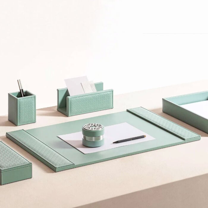 giobagnara elie saab monogram desk blotter agata green
