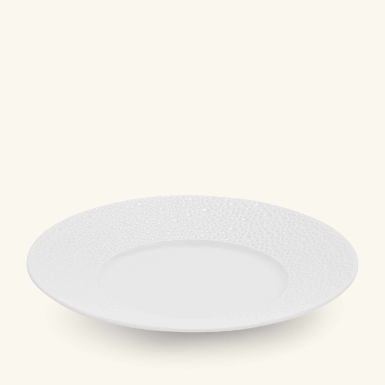 bernardaud ecume bread butter plate round white 16cm