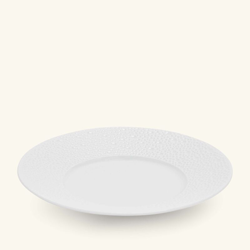 bernardaud ecume bread butter plate round white 16cm