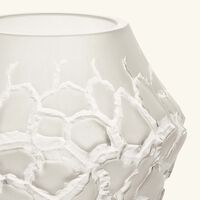 lalique terramineral caldera vase round small clear