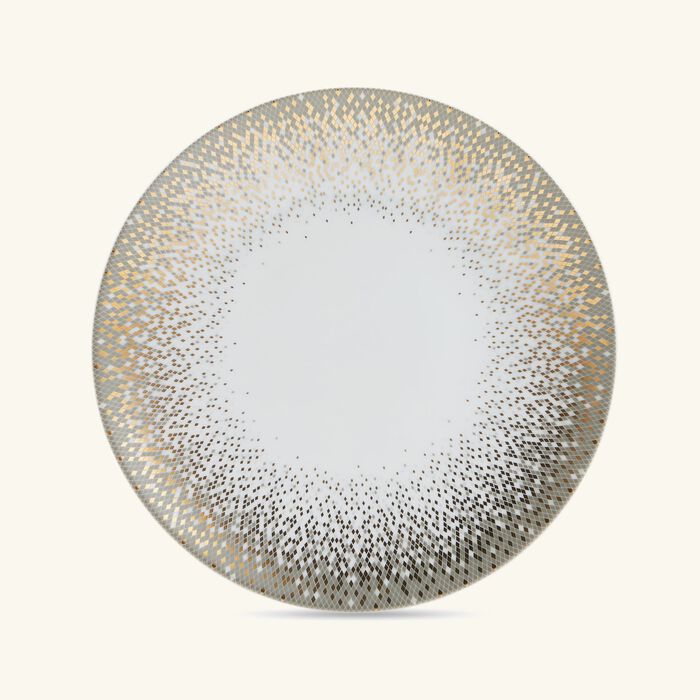 haviland souffle d or dessert plate round gold 22cm