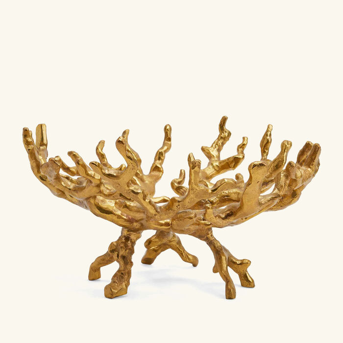jonathan adler brass coral centerpiece gold