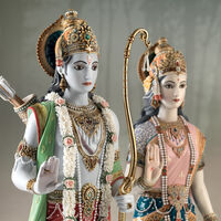 منحوتة على شكل الزوجين راما وسيتا من الأساطير الهندوسية, small