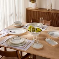 bernardaud sauvage blanc serving platter oval gold 39cm