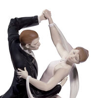 منحوتة على شكل زوجين يرقصان الفوكستروت, small