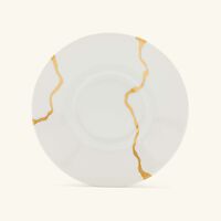 bernardaud kintsugi coffee cup saucer white set of 6