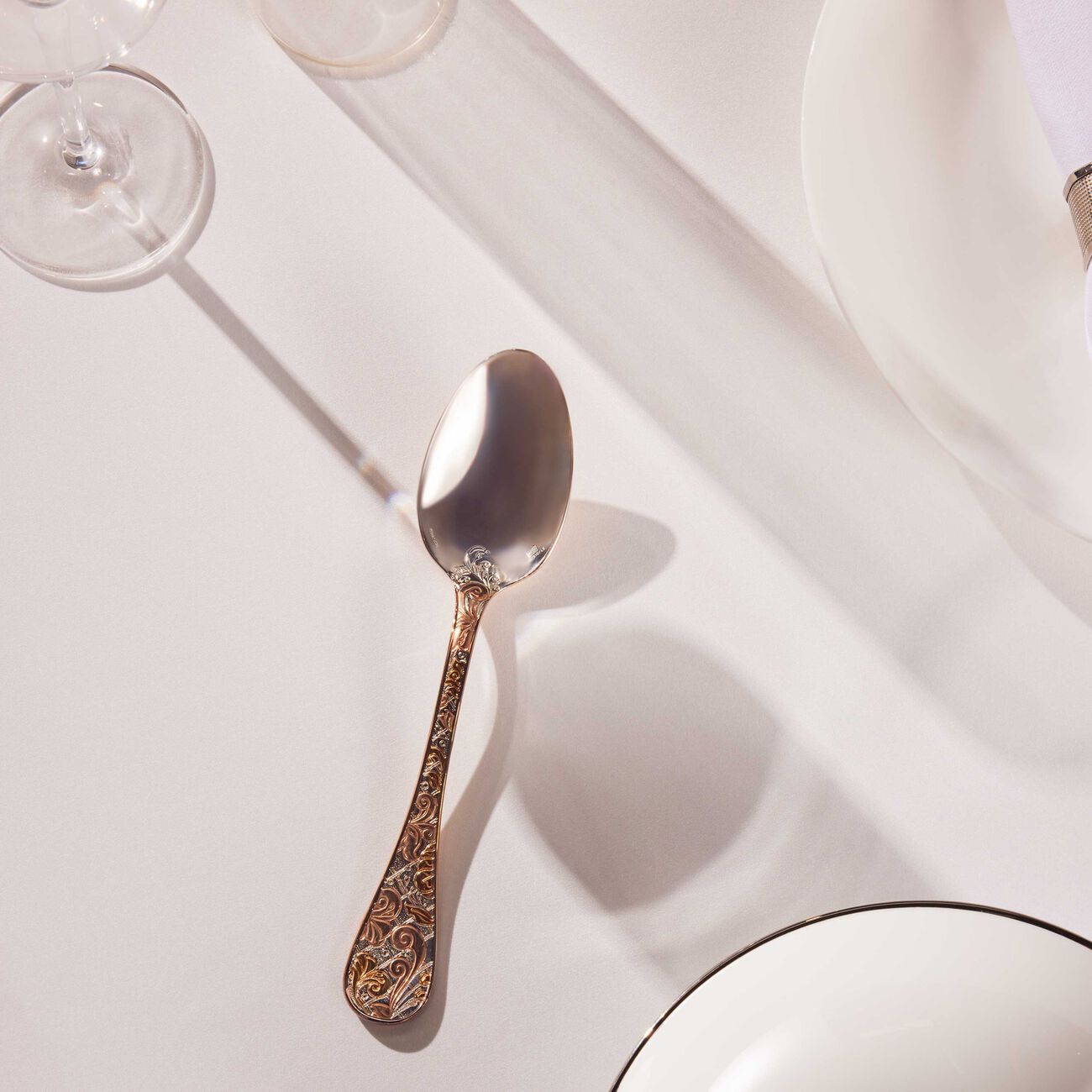 christofle jardin d eden soup spoon gold