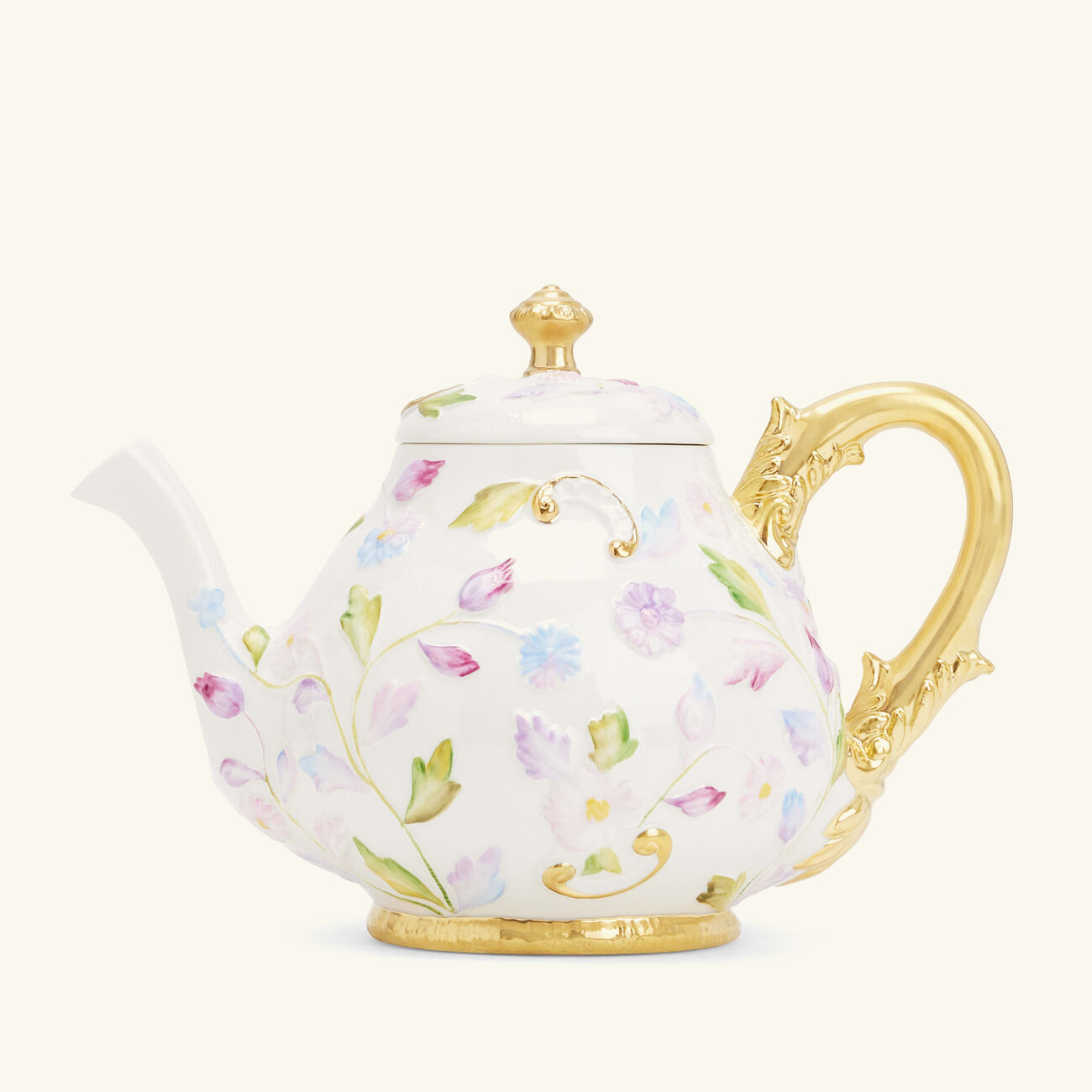 villari taormina tea pot pink