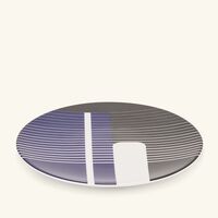 bernardaud oscar bread butter plate round black 16cm