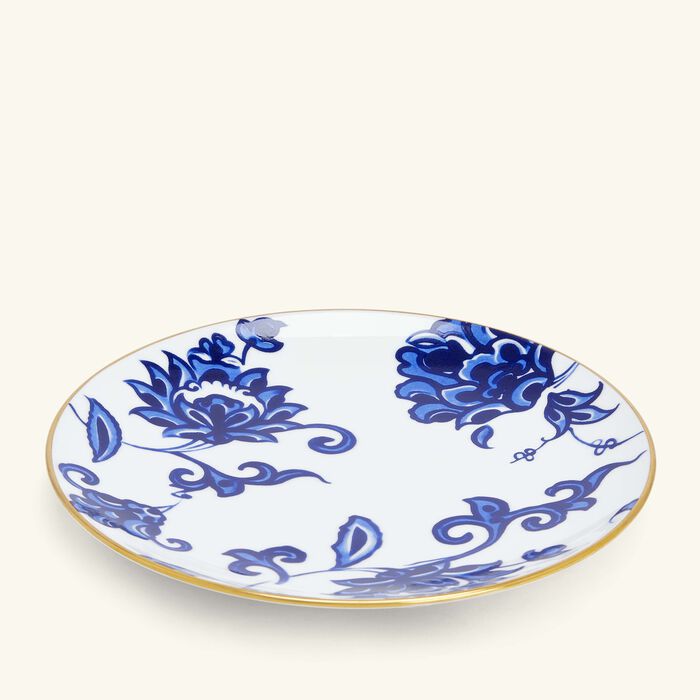 bernardaud prince bleu bread butter plate round blue 16cm