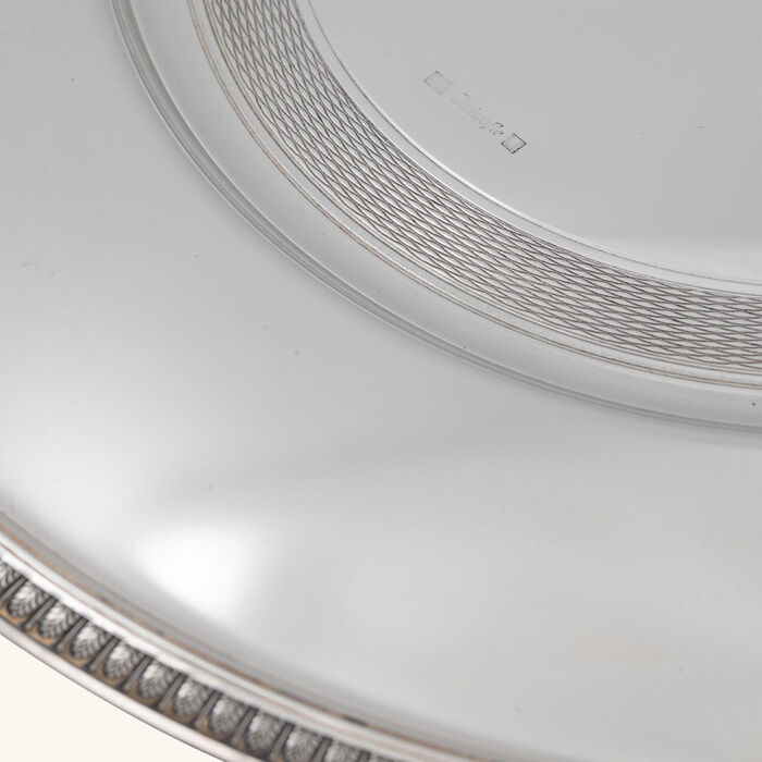 christofle malmaison charger plate round silver plated 33cm