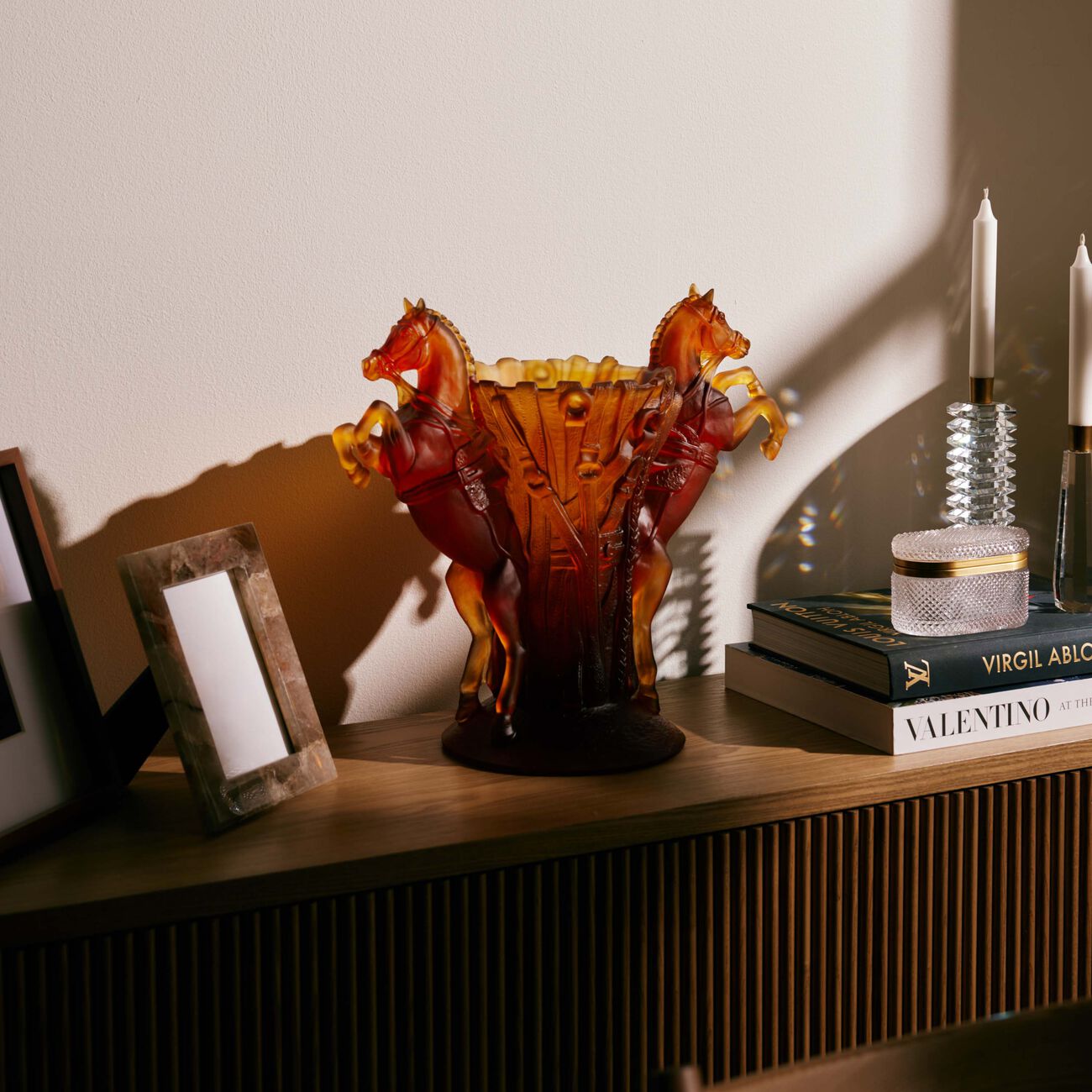 دوم مزهرية ريف إكويستر كبيرة باللون العنبري