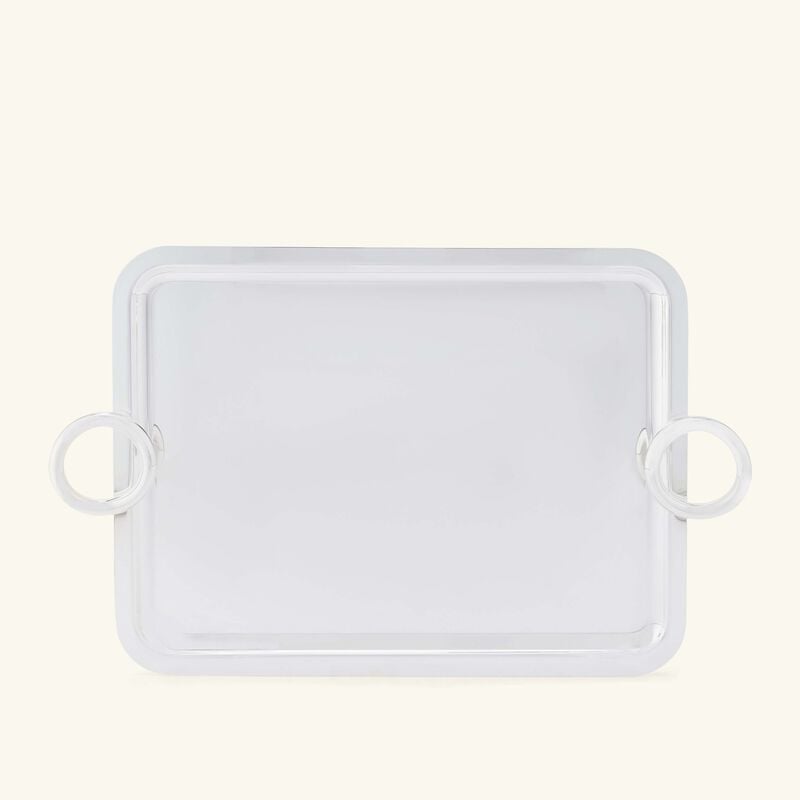 Vertigo Serving Tray Rectangular Large Silver Plated christofle vertigo serving tray rectangular large silver plated