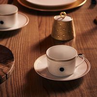 bernardaud tea cup saucer white set of 2