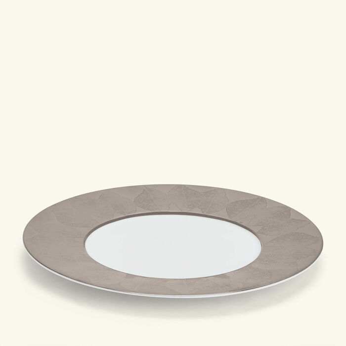 bernardaud silva salad rim plate silver 21cm