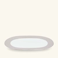 bernardaud ecume serving platter oval silver 35cm