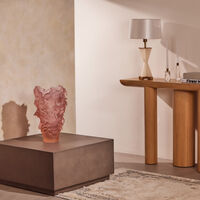daum camellia vase large pink limited edition