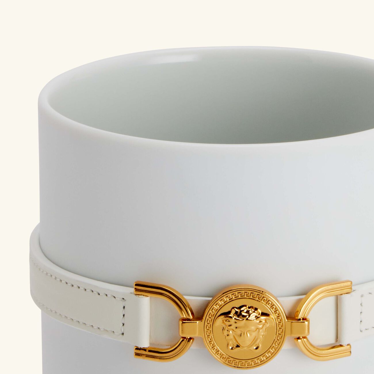 versace medusa 95 vase round small white