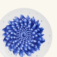 In Bloom Salad Plate Coupe Blue 22cm bernardaud in bloom salad plate coupe blue 22cm