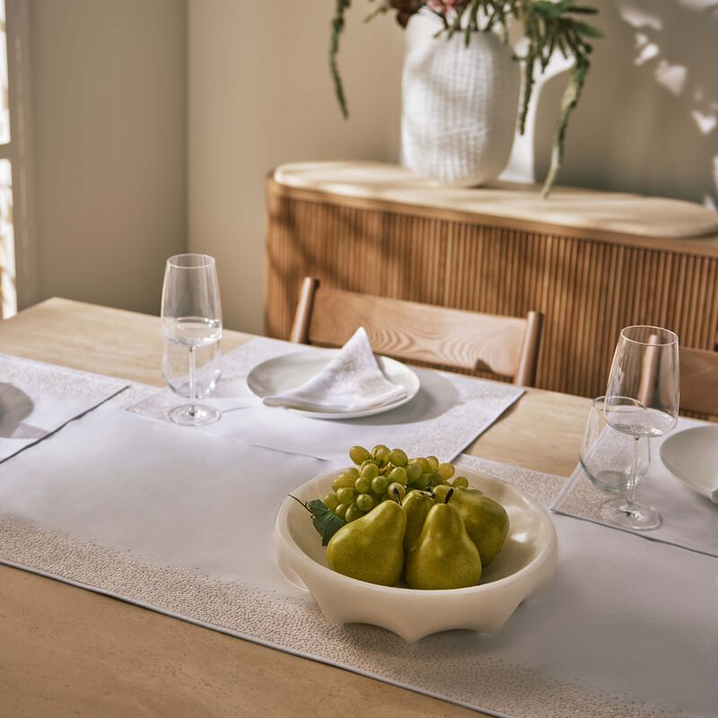 Harvest Table Runner White catherine denoual harvest table runner white