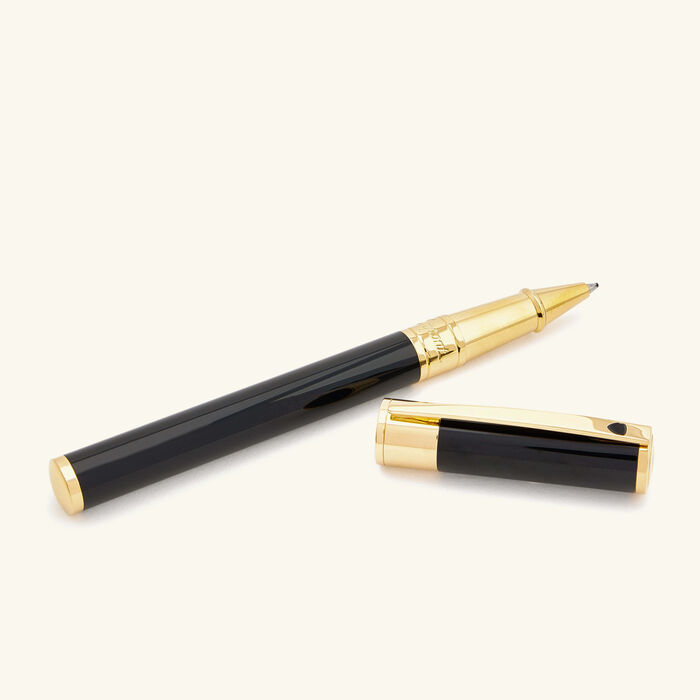 st dupont d initial rollerball pen black