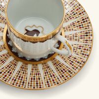 haviland cavalier royal coffee cup saucer gold set of 4