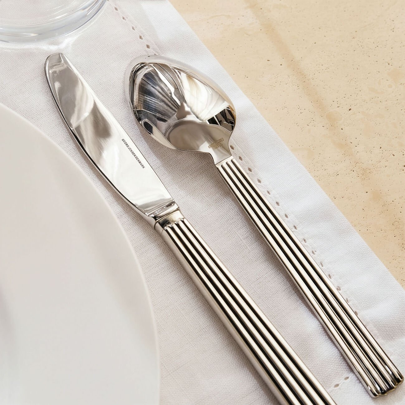 Bernadotte Cutlery Clear Set Of 24 georg jensen bernadotte cutlery clear set of 24