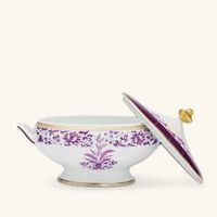 bernardaud prunus soup tureen purple