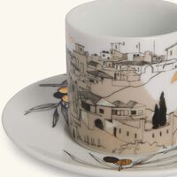 طقم نسيم المؤلف من فنجانين للإسبريسو صلصال طقم نسيم المؤلف من فنجانين للإسبريسو