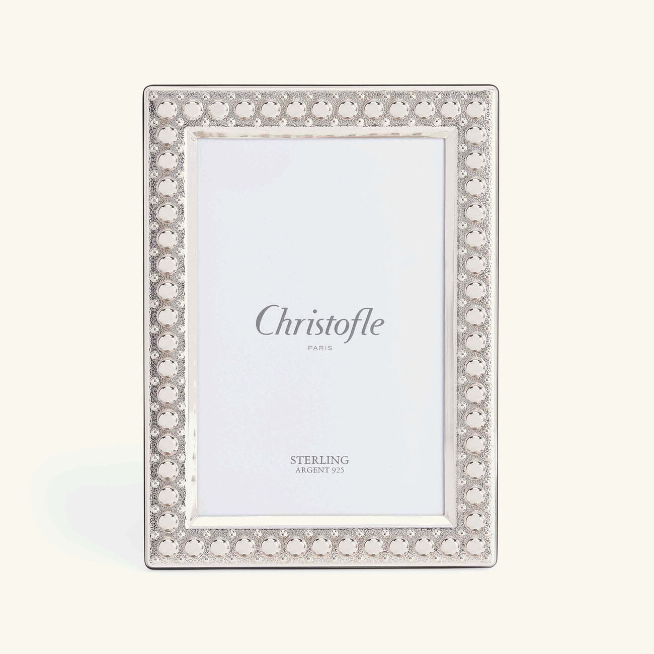 christofle perles picture frame silver 10x15cm