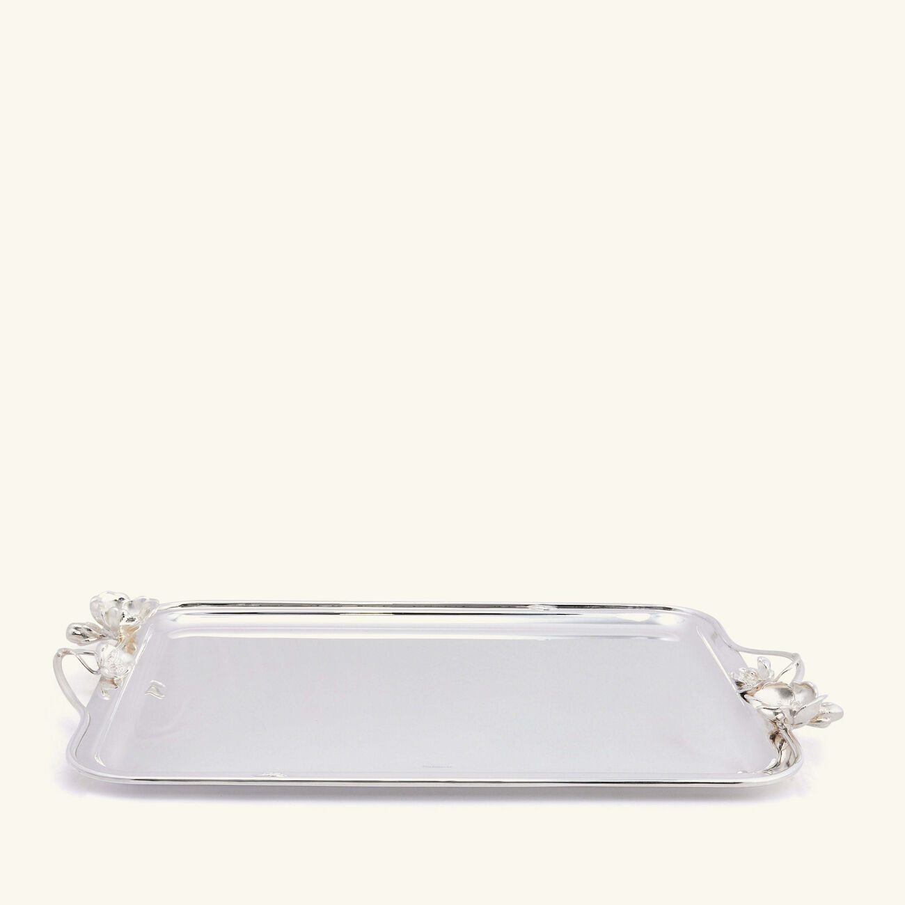 christofle anemone serving tray rectangular large silver plated