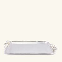 christofle anemone serving tray rectangular extra large silver plated