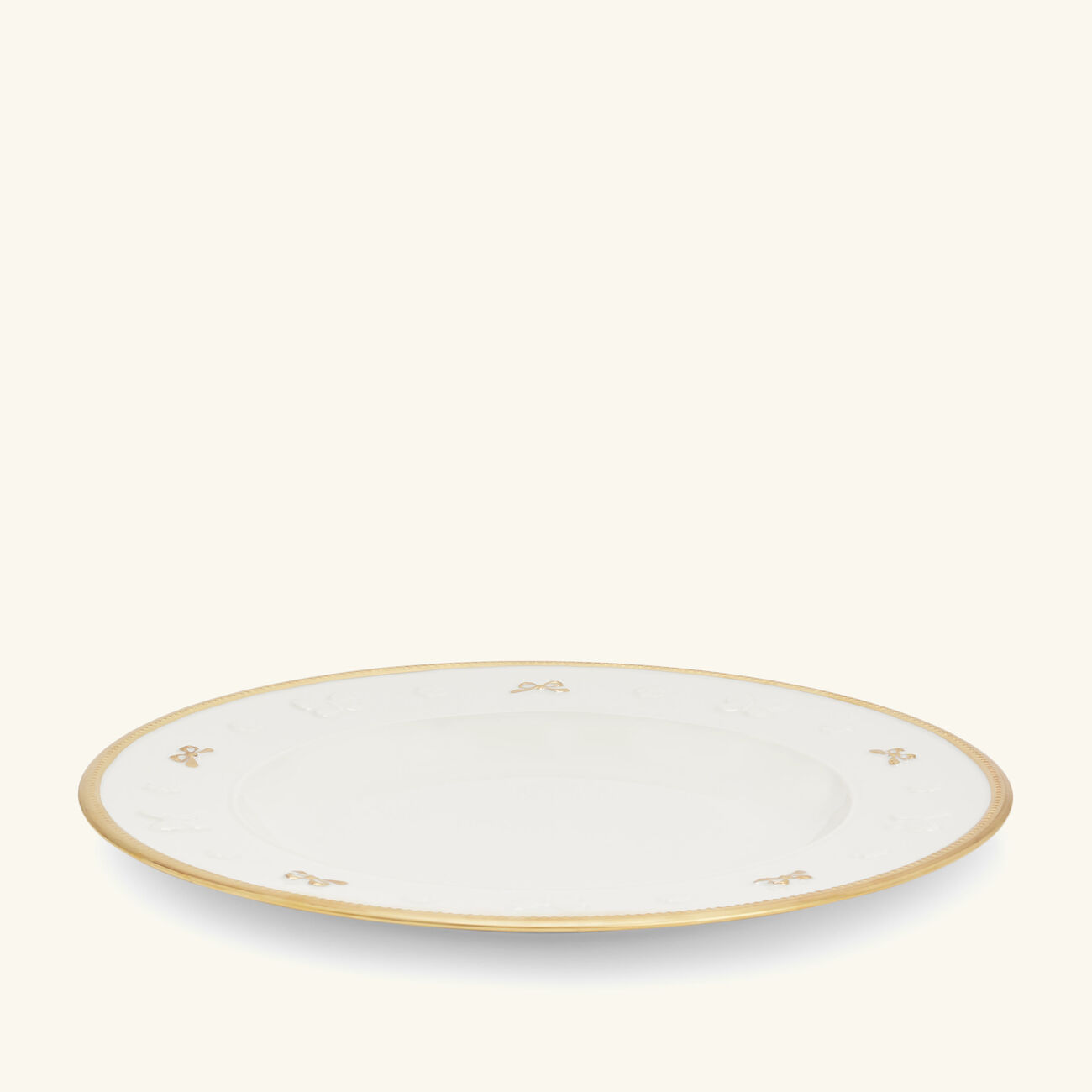 villari butterfly dinner plate round white 27cm