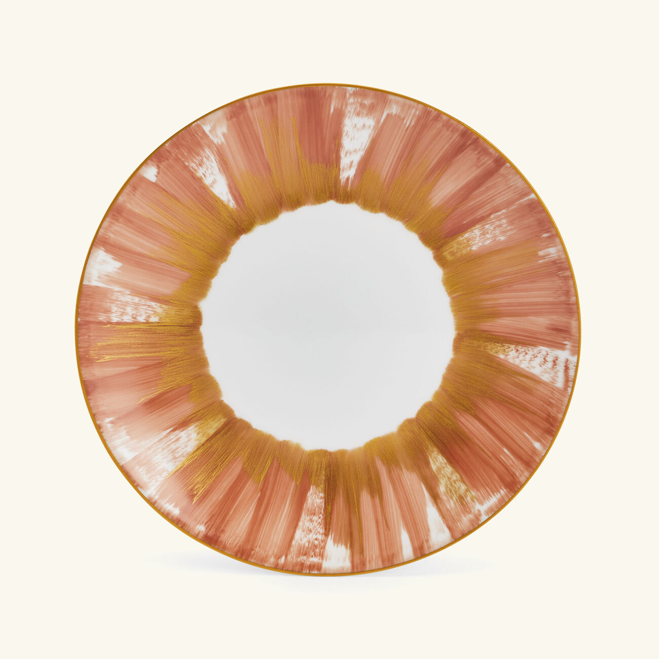 marie daage panache dessert plate round pink 21cm