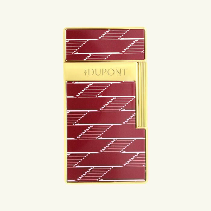 st dupont biggy monogram 1872 lighter burgundy